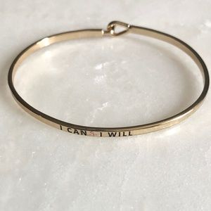 Pink Ribbon I Can I Will π Message Bracelet